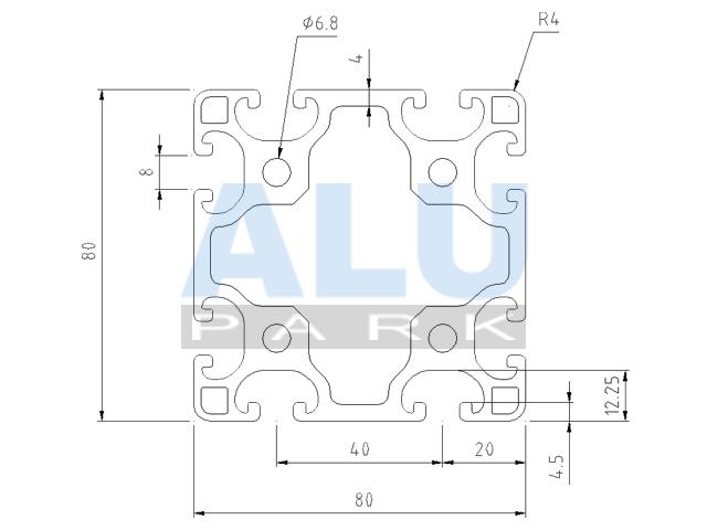 Mae Profil 80x80 leicht