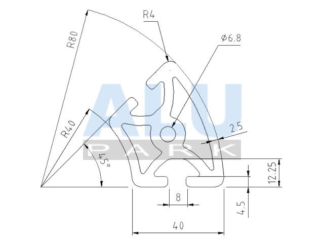 Mae Profil R40/80-45 leicht