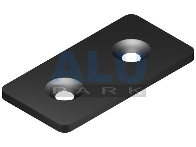 Lasche 8 40 schwarz