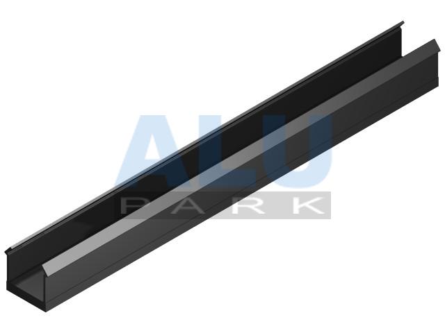 Abdeck- u. Einfassprofil 10 schwarz, 2m